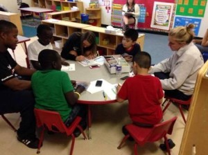 HPU Bonner Leaders tutor students at the Macedonia Family Resource Center Photo Credit: HPU Bonner FB page