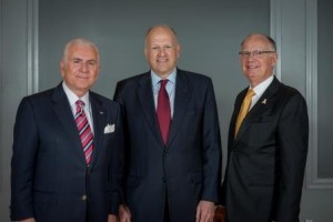 Nido Qubein, Leo Lambert, Kenneth Peacock during the 2014 PACE Conference. PHOTO BY: JEFF JANOWSKI/UNCW