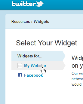 Twitter Widget - My Website Twitter Widget - My Website