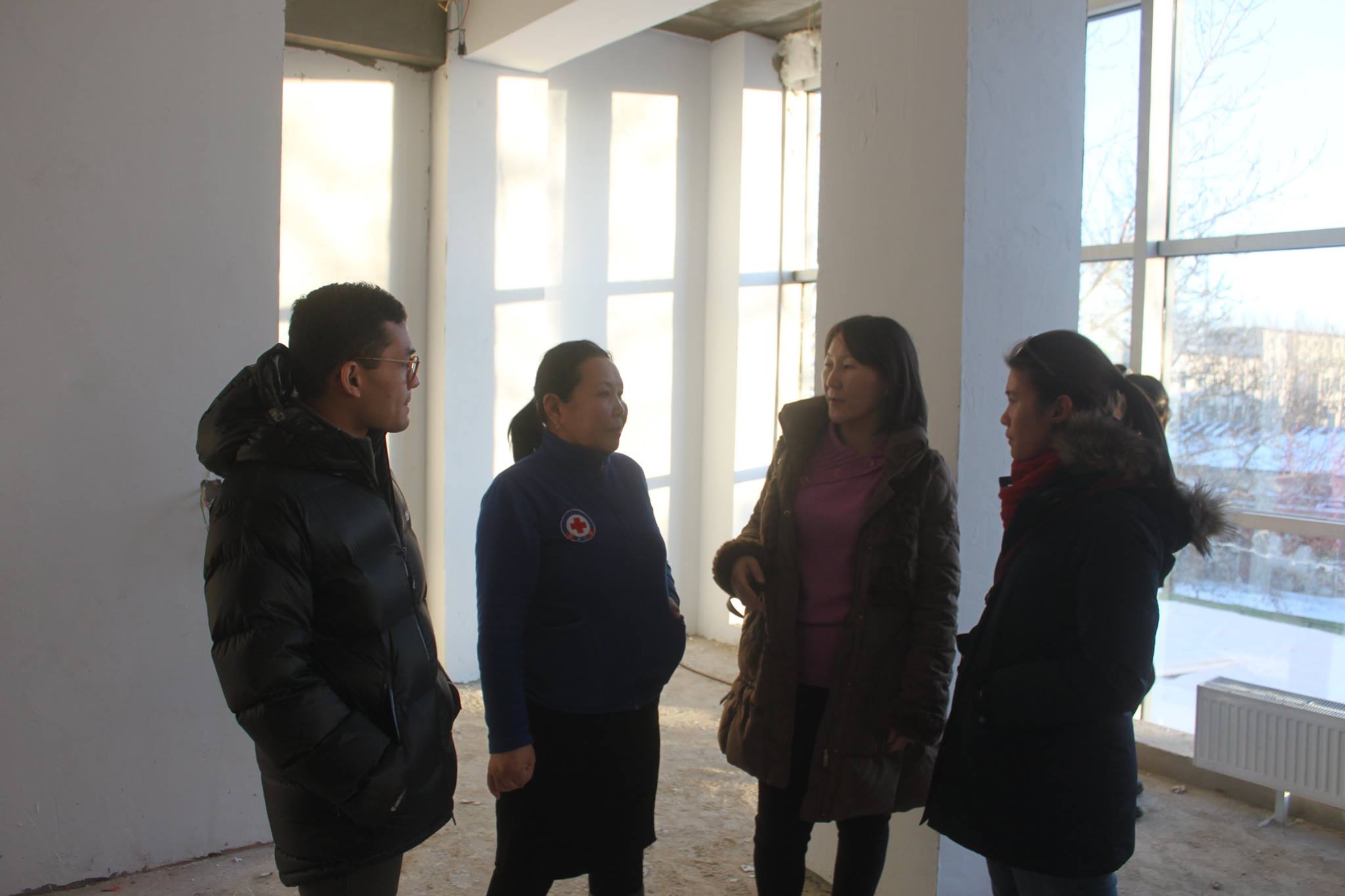 Arbie (far left) with colleagues in Mongolia.