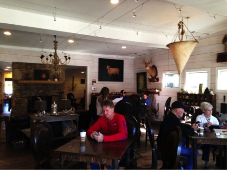 Inside Bucks Coffee Cafe in Cashiers