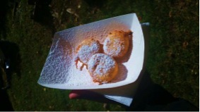 Delicious fried Oreos from the local library food stand