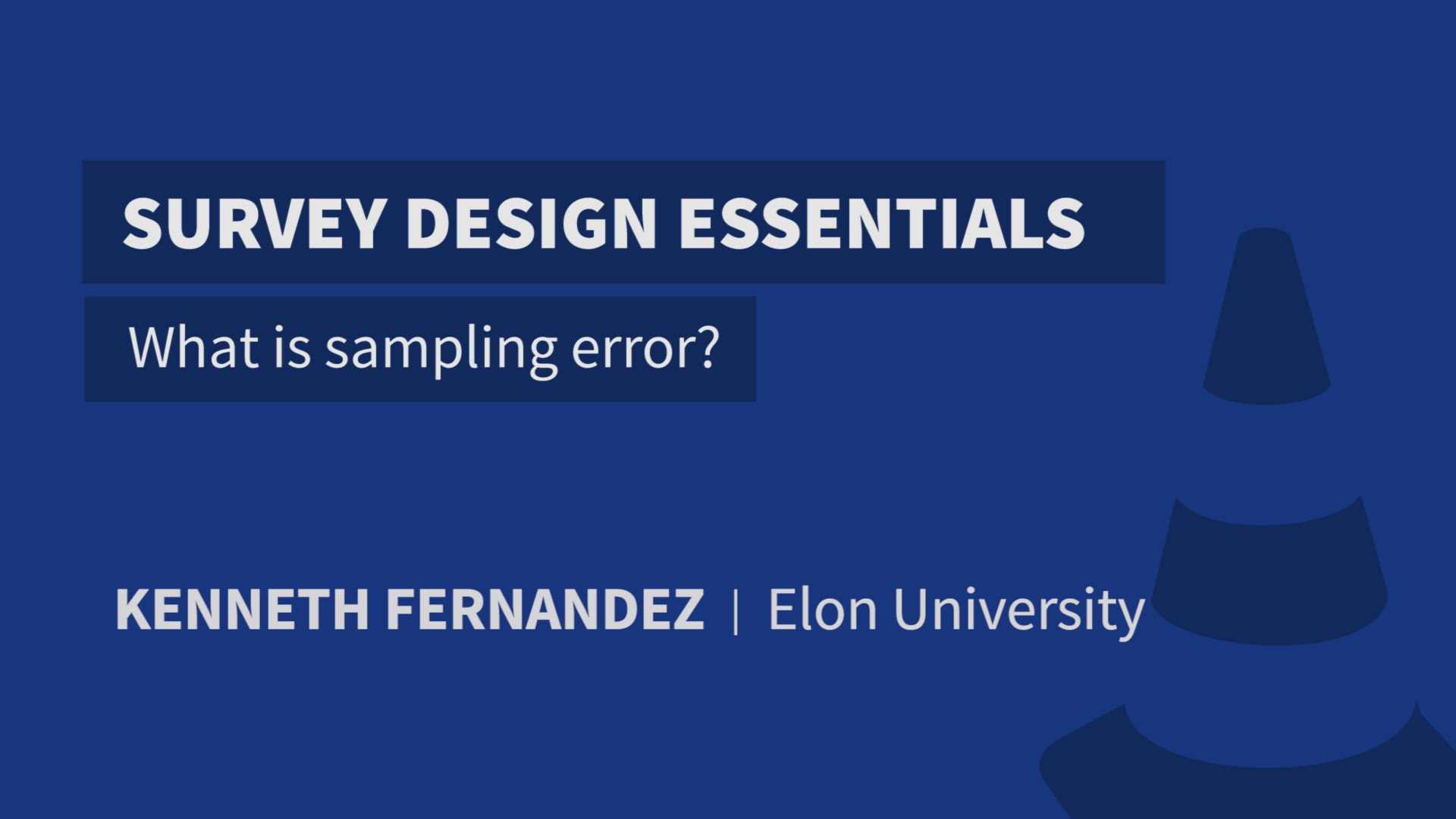 What is sampling error? | Survey Design Essentials