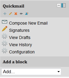 Quickmail is added