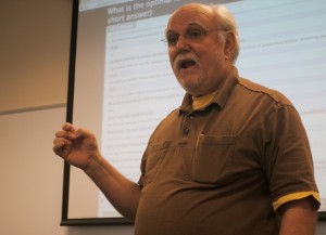 Jim Barbour, associate professor of economics, uses LectureTools in his introductory-level courses.