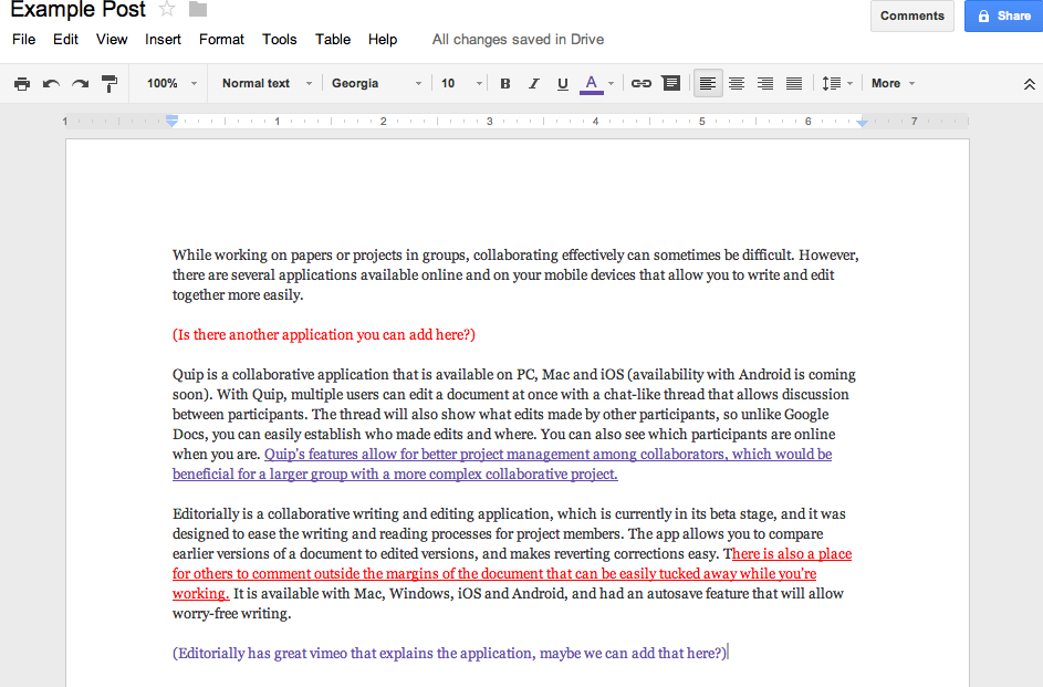 how to write a personal essay google docs