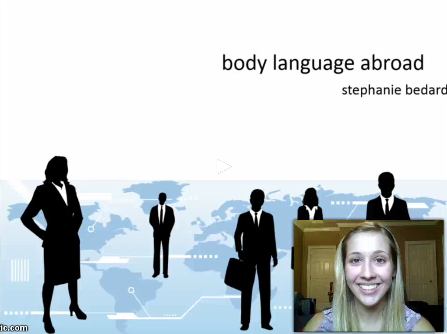 Body language abroad presentation