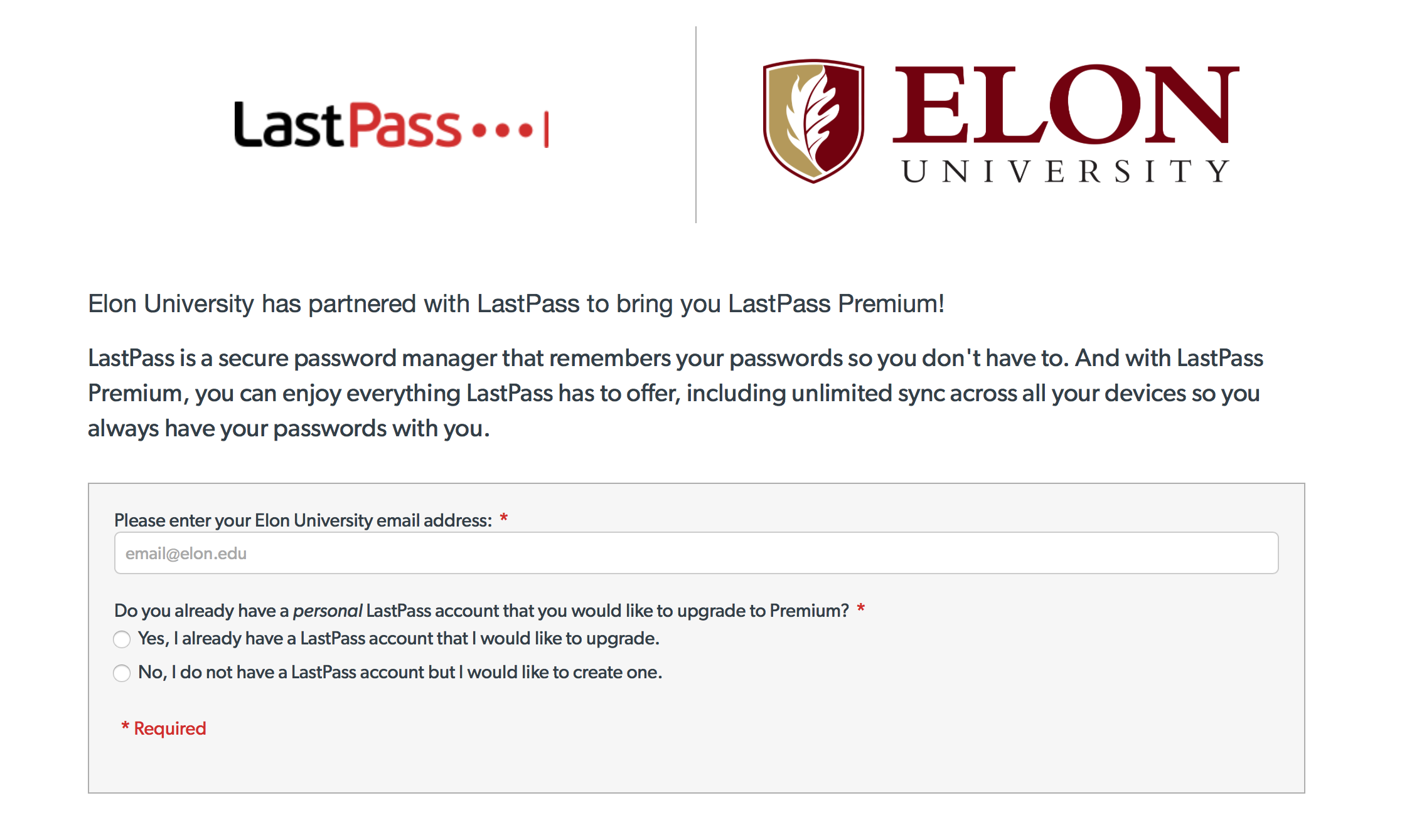 Elon Technology Blog / LastPass Password Manager: A Crash ...