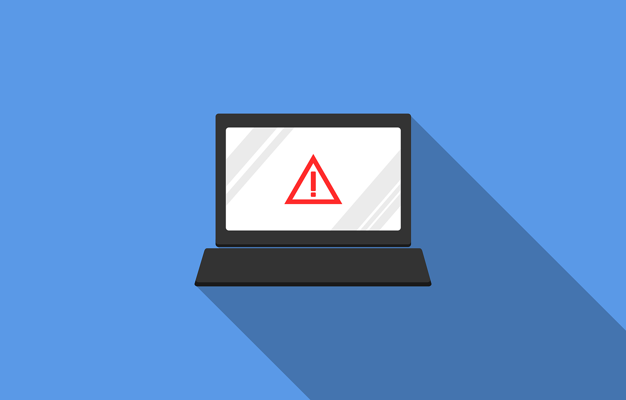 Graphic featuring laptop with an information security icon
