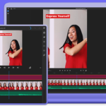Screenshots of Adobe Premiere Rush on multiple devices