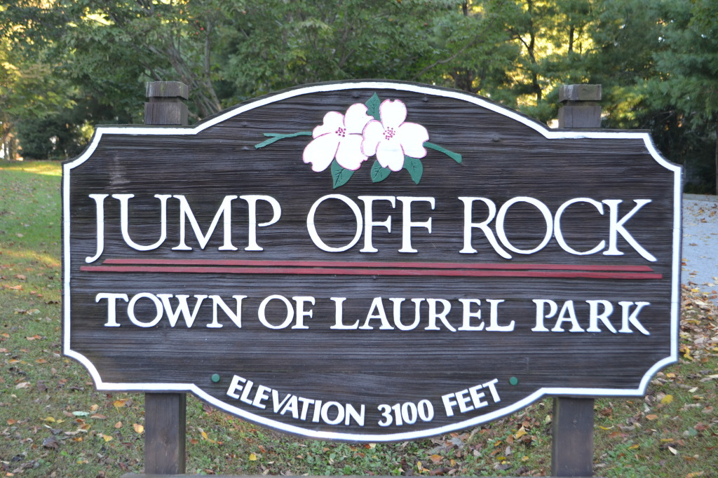 Jump Off Rock Sign