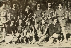 Women's Tennis Team in 1949