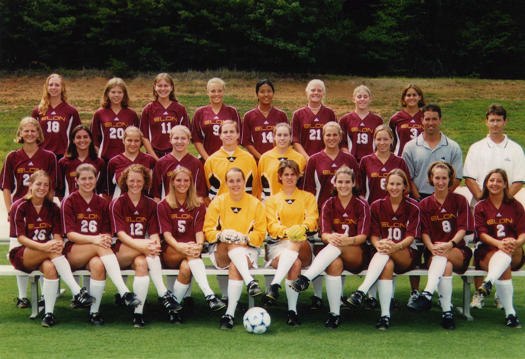 The 1999-2000 women's soccer team. 