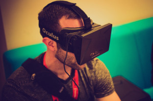 Man wearing Oculus