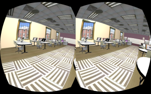 Images of Powell Lab through an Oculus Rift