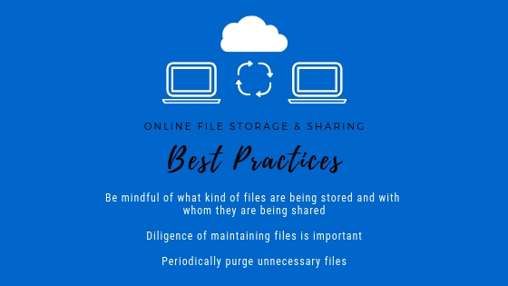 online file storage and sharing best practices