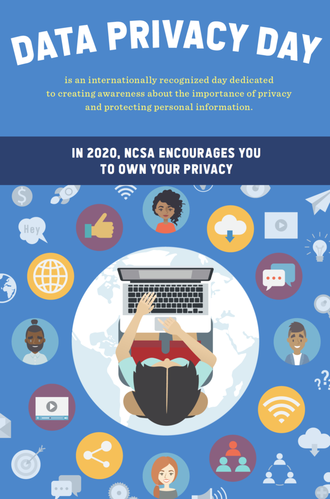 A graphic image promoting Data Privacy Day 2020