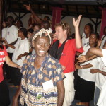 Anita dancing to Gazza in 2006.